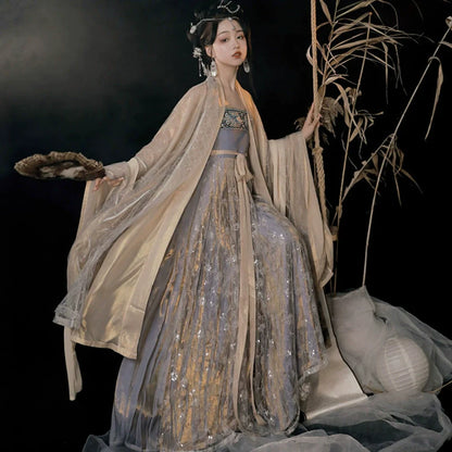 Cold Tangerine  寒橘柚 - Tang Dynasty Style Hanfu Dress Heziqun