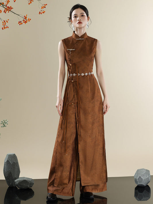 Modern Ode-Inspired Qipao Dress | New Chinese Style Slim Cheongsam