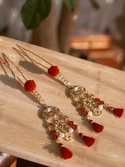 Hanfu Hair Accessories for Chinese New Year | Fortune Treasure