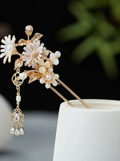 Daisy Flower Hair Stick | Ancient Chinese Hair Accessory