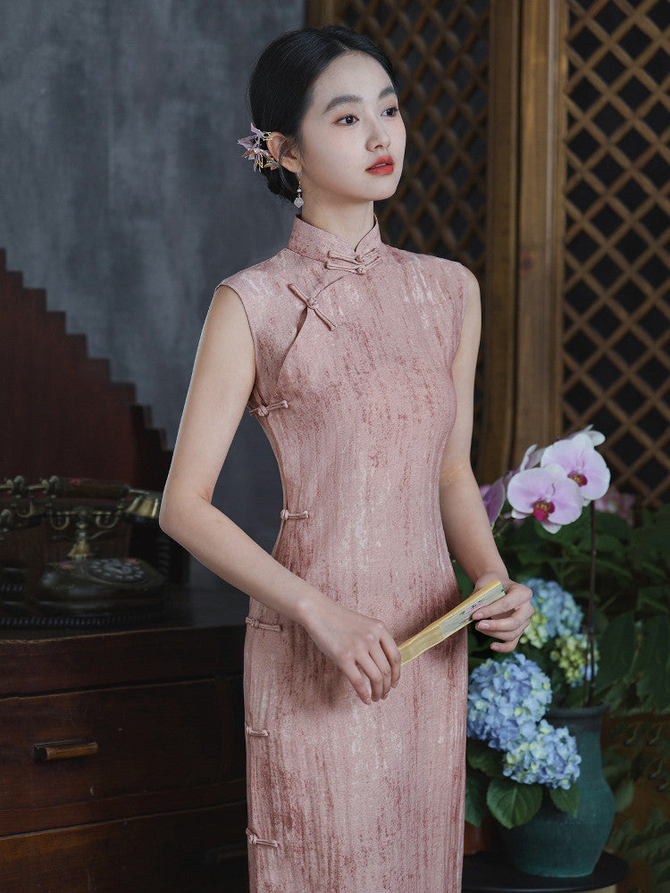 Sleeveless Midi Cheongsam | Roseclouds