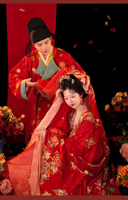 The Tang Dynasty Wedding, Bridal Gown, Song of Peace 太平笙歌 (Preorder)