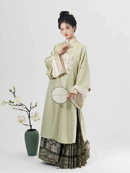 Ming Dynasty Traditional Hanfu Set & Mamian Skirt | West Lake 西池