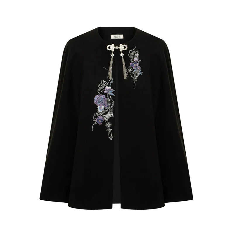 New Chinese Style Women Cape Coat, Knit Top & Three Pleat Skirt - Oriental Witch 东方魔女 (Preorder)