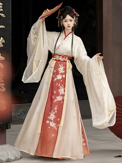 Wei Jin Dynasty Qiyao Ruqun Hanfu | Nian Fanchen 念凡尘