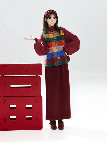 Song Dynasty Modern Hanfu Set for Chinese New Year Festivals - Hongyun 虹云 (Preorder)