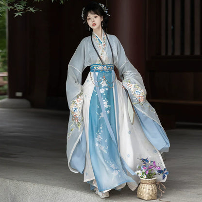 Wei Jin Dynasty Qiyao Ruqun Hanfu | Nian Fanchen 念凡尘