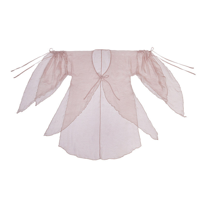 Song Dynasty Modern Hanfu Fairy Cardigan and Spiral Skirt - Rouge Snow 胭脂雪 (Preorder)