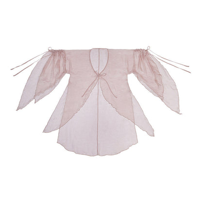 Song Dynasty Modern Hanfu Fairy Cardigan and Spiral Skirt - Rouge Snow 胭脂雪 (Preorder)