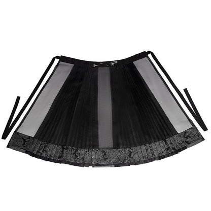 Chinese Long Sleeve Top & Sheer Mamian Skirt Outfit | Oriental Bone 东方骨