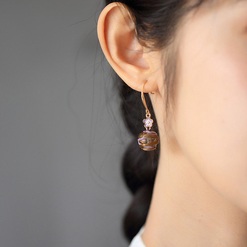 Floral Swirl Earrings | Hanfu Jewelry