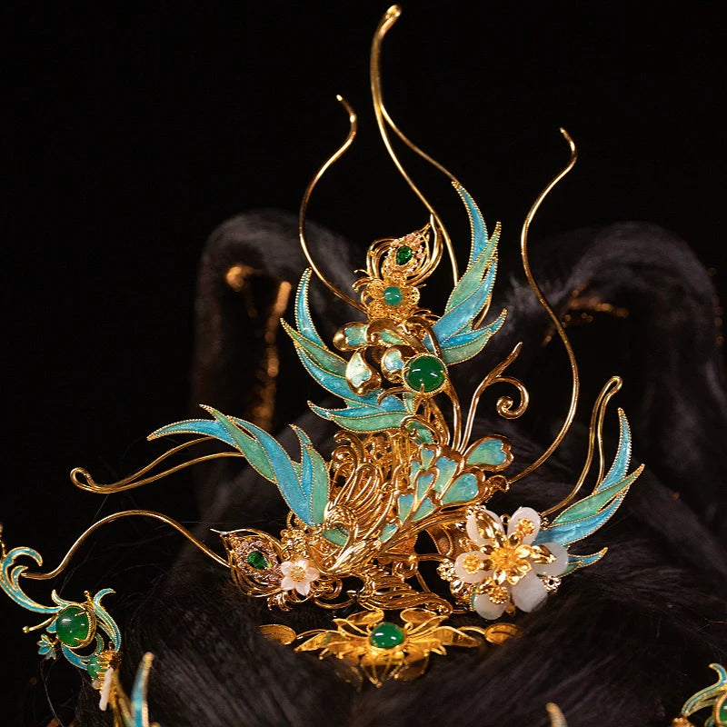 Hanfu Hair Accessories Set: Phantom Bird