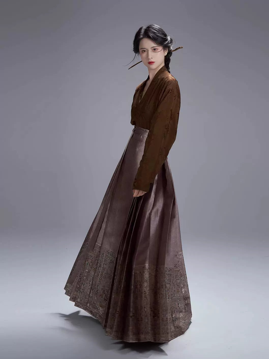 Chinese Blouse & Mamian Skirt Outfit | Wang Kongshan 忘空山