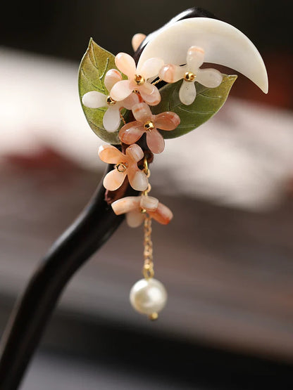 Fallling Crescent Hair Stick | Hanfu Hair Accessory