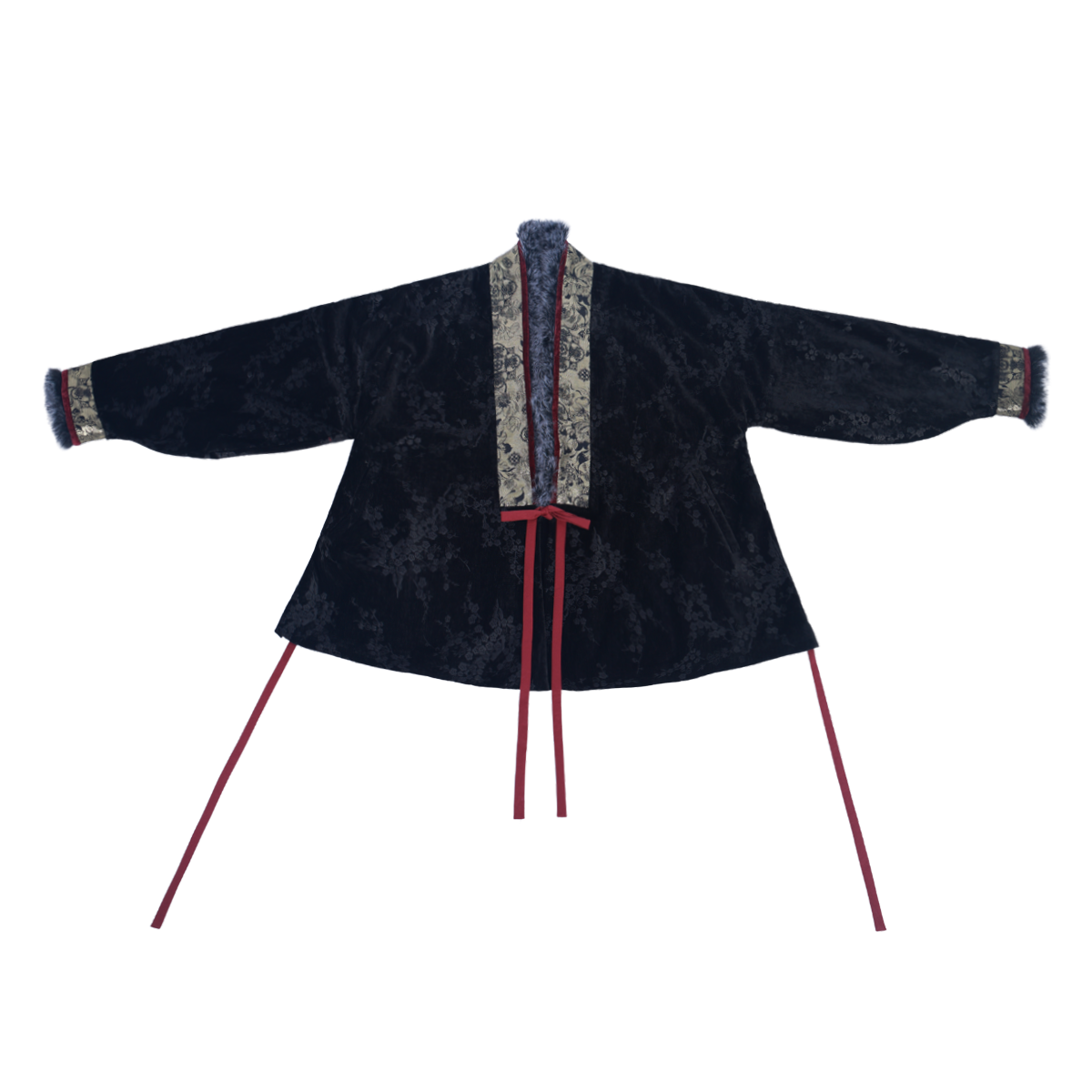 Ming Dynasty Style Hanfu Cross Front Bow Sleeve Padded Jacket with Pockets | Shuying 疏影