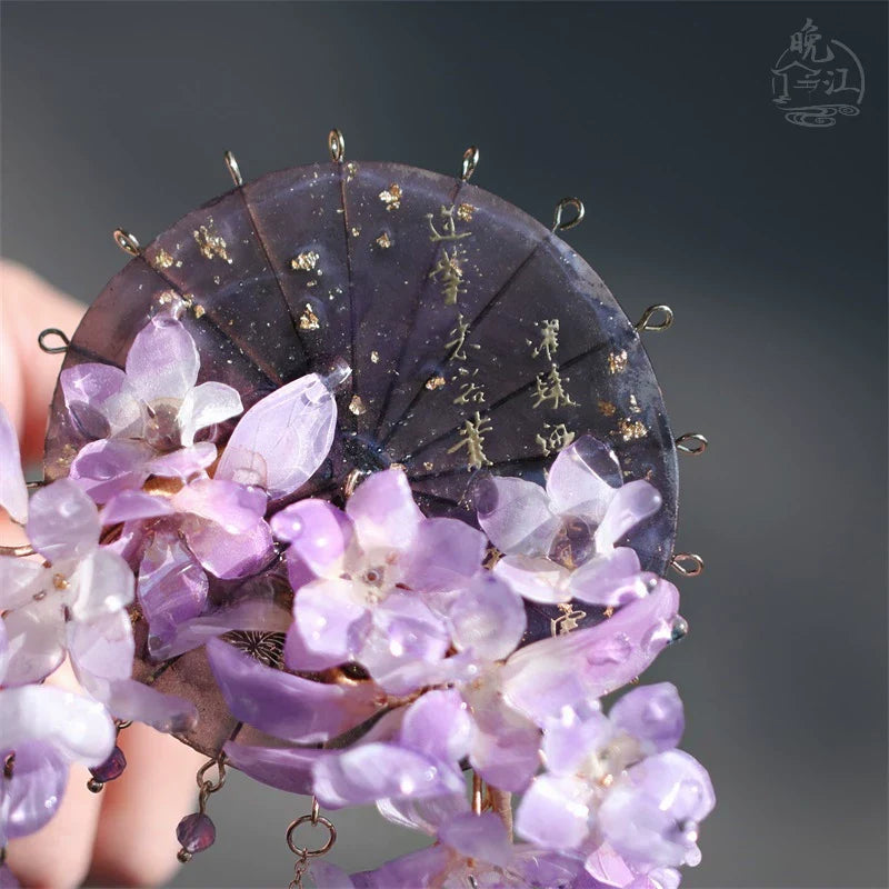 Dancing Wisterias Hair Stick | Traditional Chinese Hair Accessory