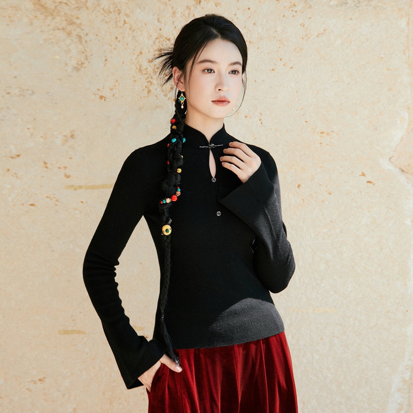 New Chinese Style Knitted Wool Sweater - Winter Awakens 觉冬