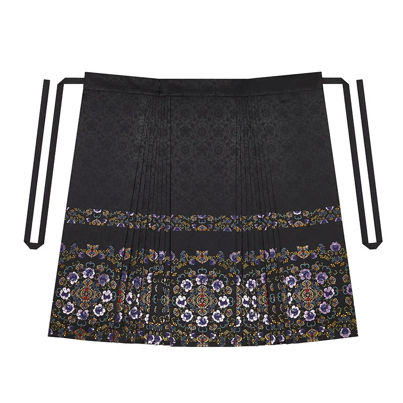 Modern Qing Han Inspired Women Traditional Outfit Sleeveless Jacquard Vest & Mamianqun - Yanyu 宴妩 (Preorder)