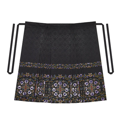 Modern Qing Han Inspired Women Traditional Outfit Sleeveless Jacquard Vest & Mamianqun - Yanyu 宴妩 (Preorder)