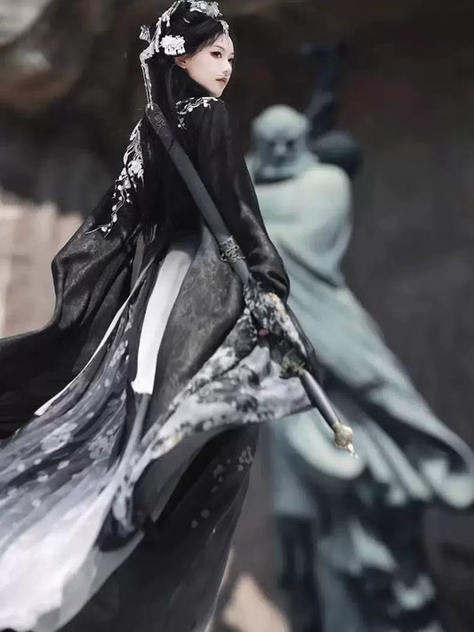 Wei Jin Dynasty Qiyao Ruqun Hanfu | Unstained 不染尘