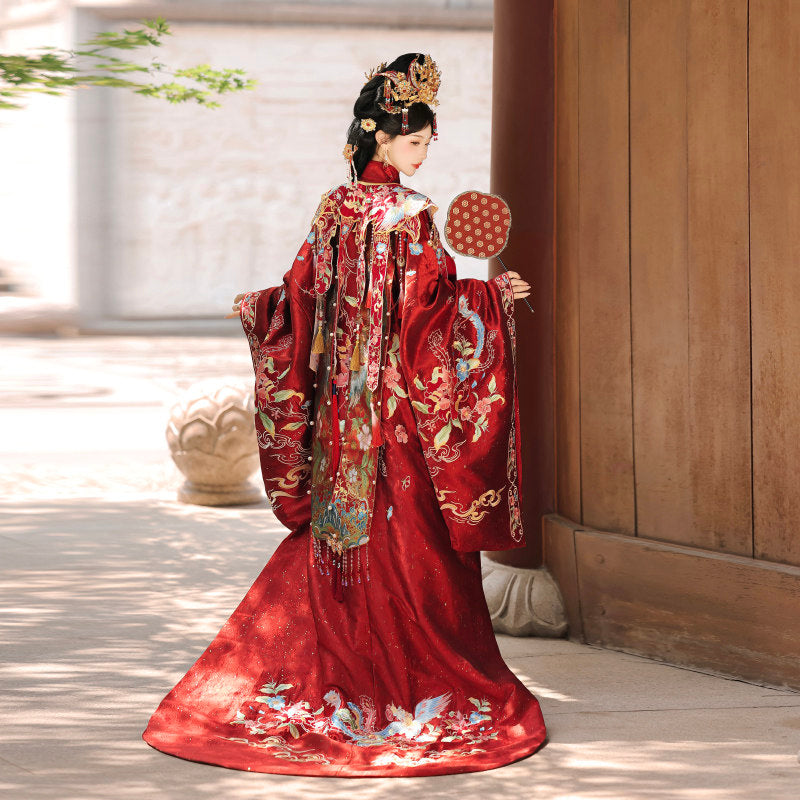 Ming Dynasty Chinese Wedding Hanfu Couple Set | Union of Phoenix & Qilin 凤栖梧麟
