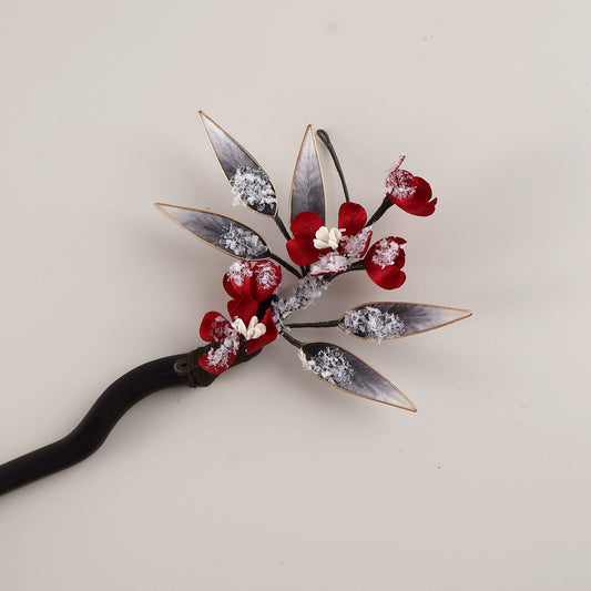 Falling Snow and Plum Blossom Hair Stick | Hanfu Hair Accessory