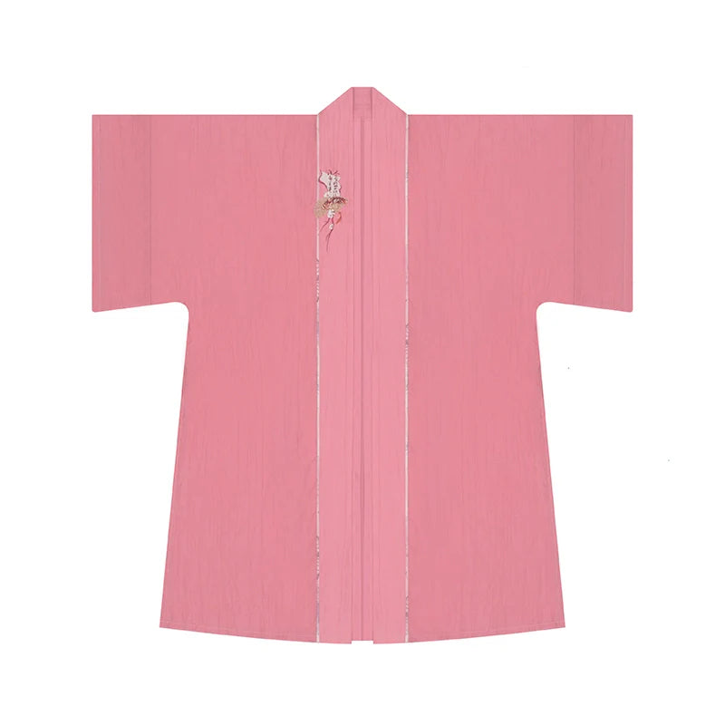 Song Dynasty Modern Hanfu Set with Changgan Temple Beizi and Mamian Slip Dress - Hongfu 红芙 (Preorder)