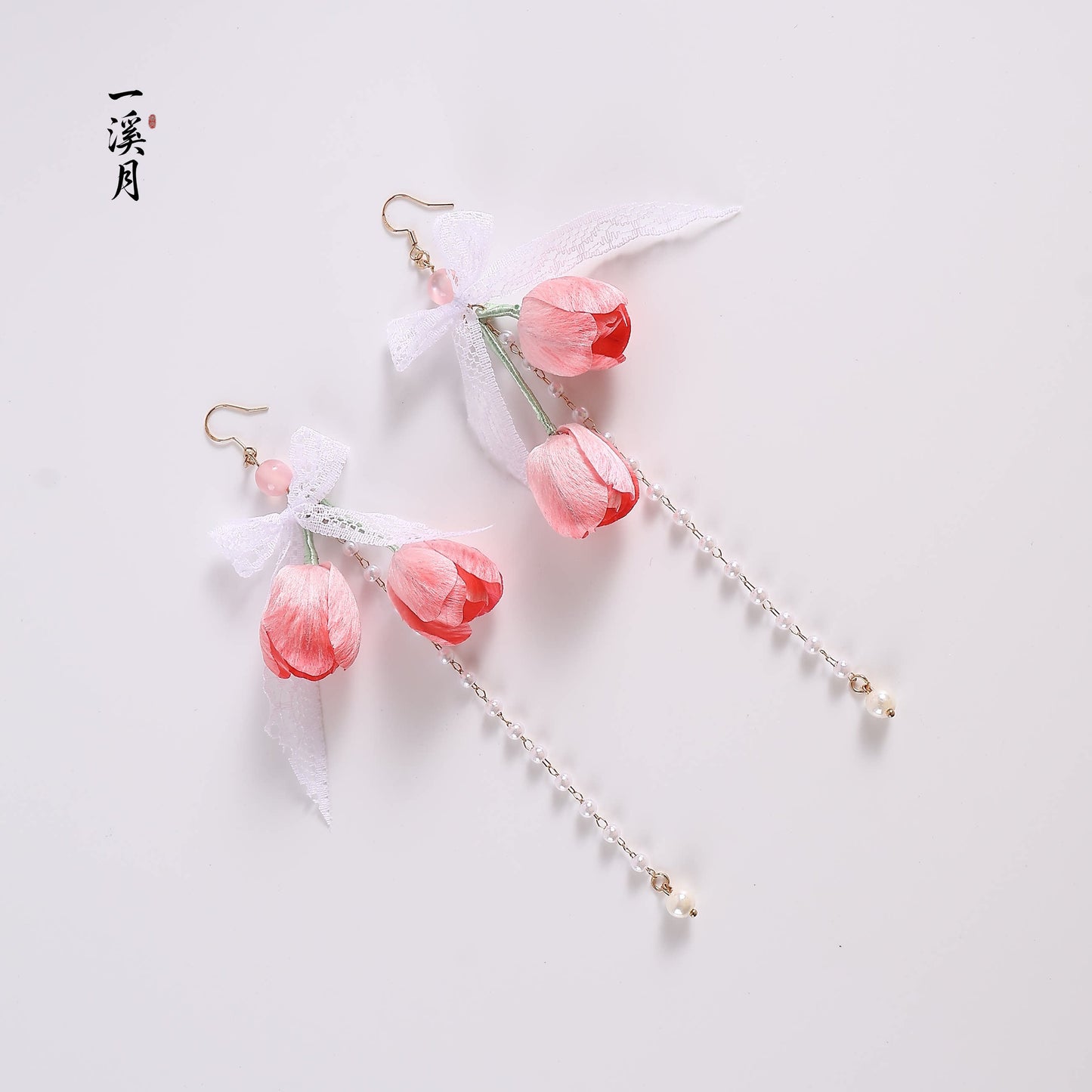 Tulip Bow Earrings | Hanfu Jewelry
