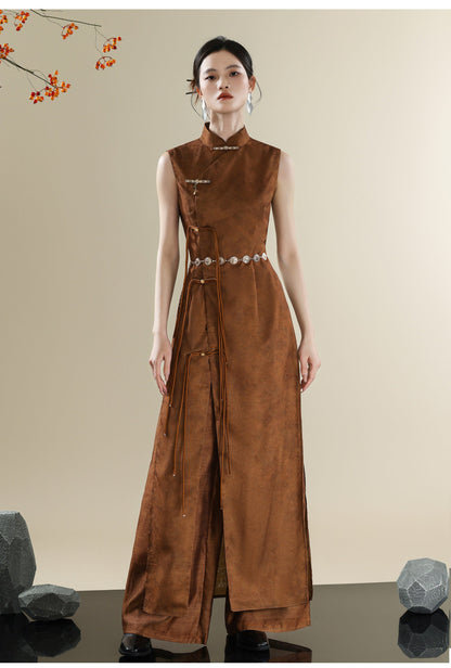 Modern Ode-Inspired Qipao Dress | New Chinese Style Slim Cheongsam