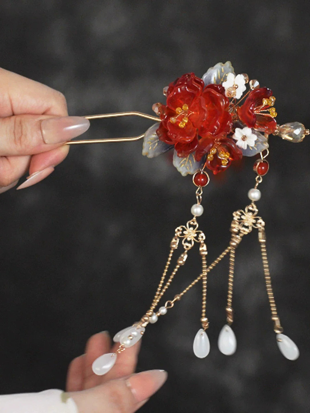 Phoenix Tail Hair Stick | Traditional Chinese Hair Accessory