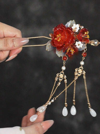 Phoenix Tail Hair Stick | Traditional Chinese Hair Accessory