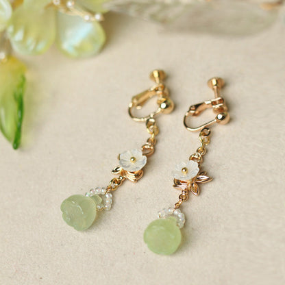 Lotus Pod Earrings | Hanfu Jewelry