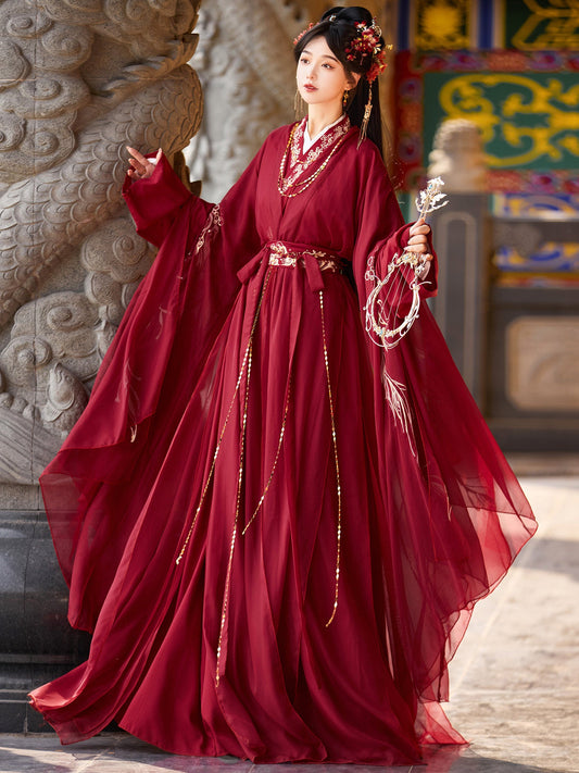 Wei Jin Dynasty Qiyao Ruqun Hanfu | Evening Star 辰星