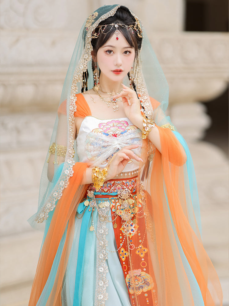 On The Run 在逃公举 - Dunhuang Fairies Feitian Tang Dynasty Costume