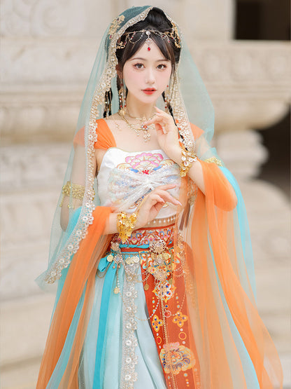 On The Run 在逃公举 - Dunhuang Fairies Feitian Tang Dynasty Costume