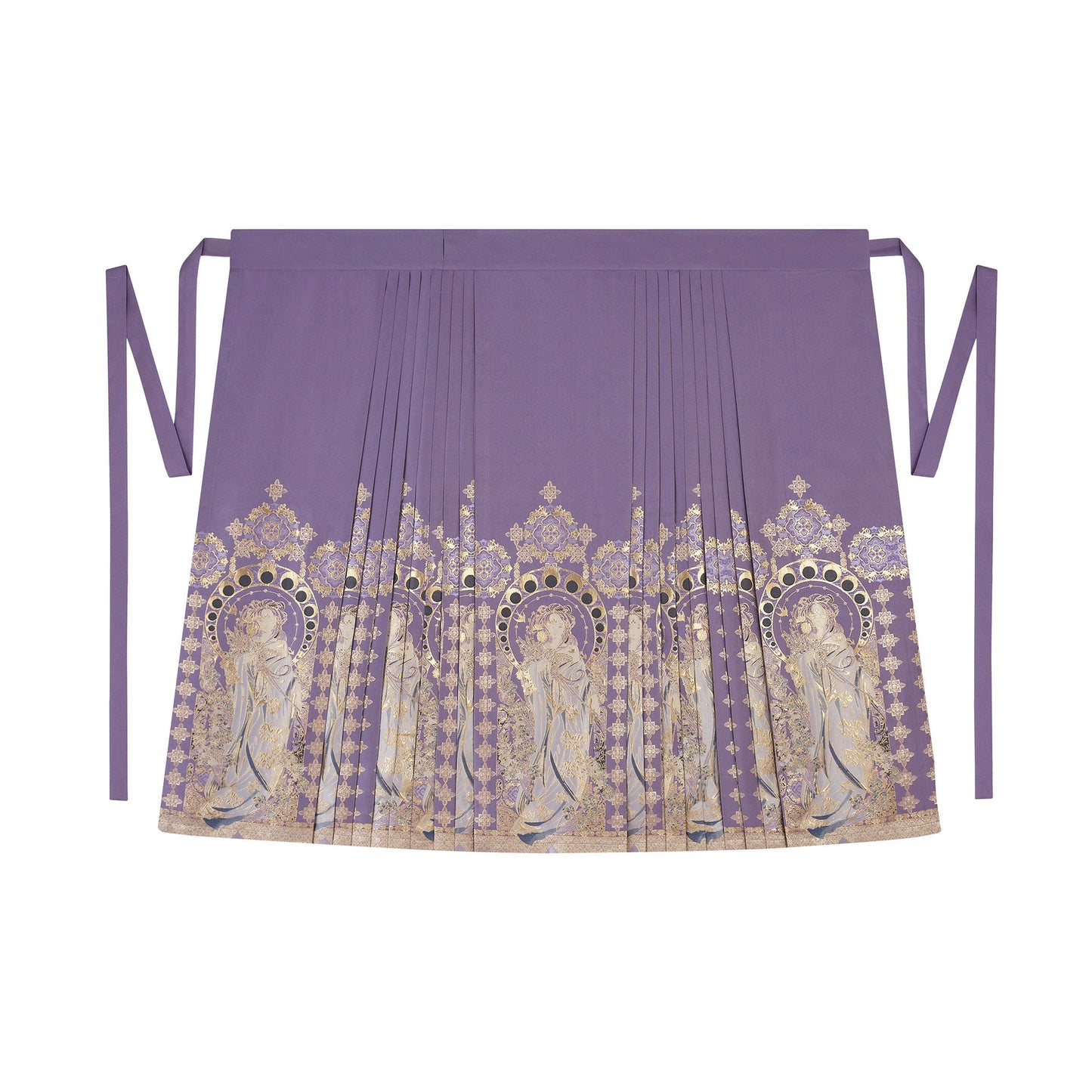Ming Dynasty Modern Hanfu Bustier with Mamianqun - Violet Night 堇夜香颂