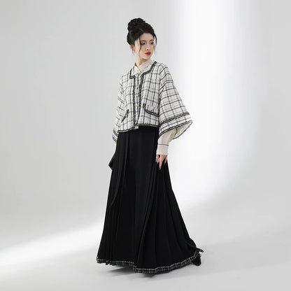 Ming Dynasty Modern Hanfu Mamianqun Outfit - Shuangshu 双姝