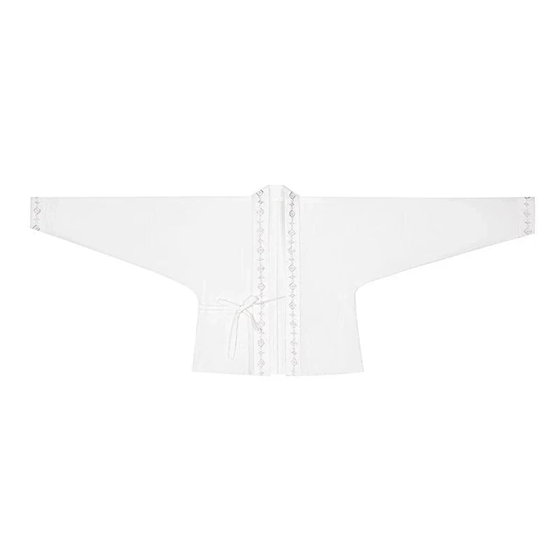 Chinese Long Sleeve Shirt & Mamian Skirt Outfit | Scenic Mountain 山河映画