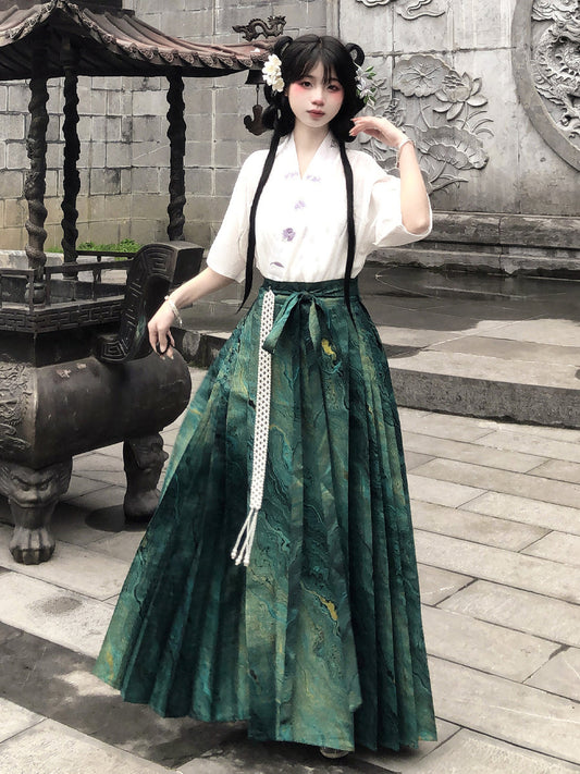 Galaxy - plus size hanfu Ming Dynasty mamianqun — detail view