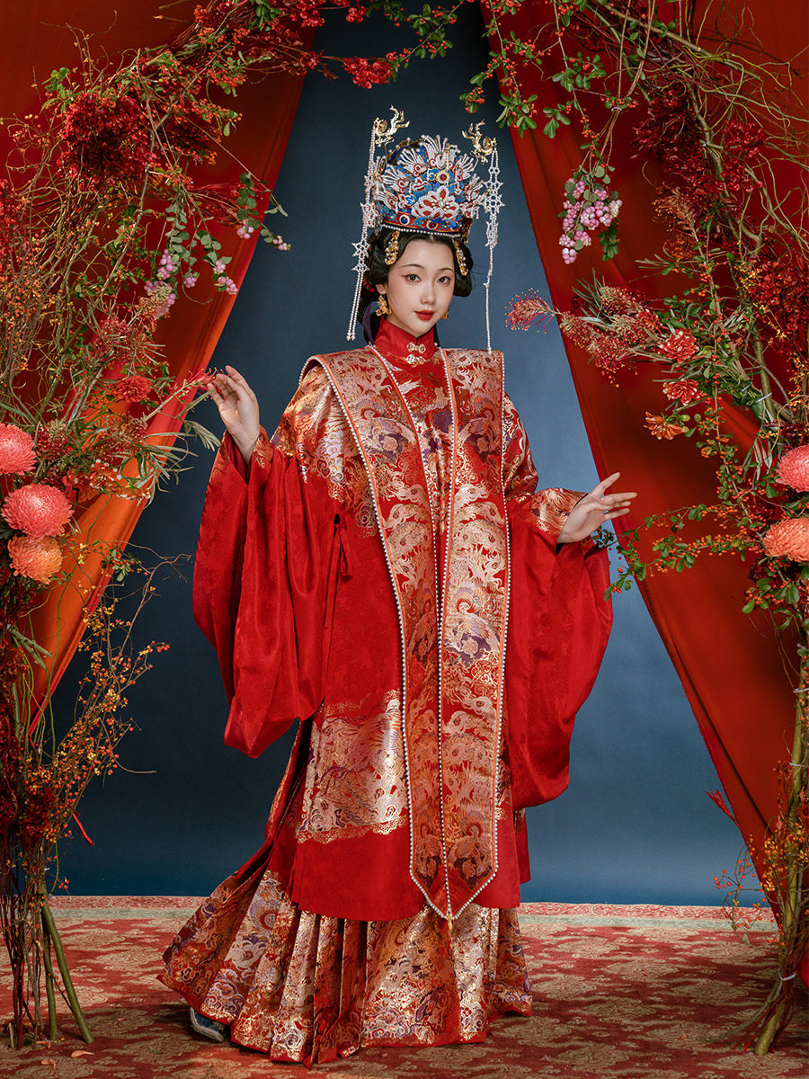Ming Dynasty Chinese Wedding Hanfu Couple Set | Mutual Trust 两不疑
