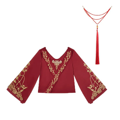 Ming Dynasty Wedding Hanfu Set & Mamian Skirt | Zhulian 珠联璧合