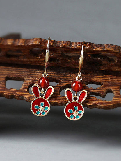 Festive Bunny Earrings | Cheongsam Jewelry