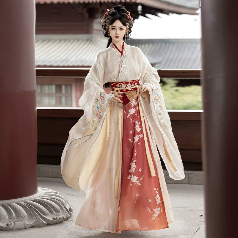 Wei Jin Dynasty Qiyao Ruqun Hanfu | Nian Fanchen 念凡尘