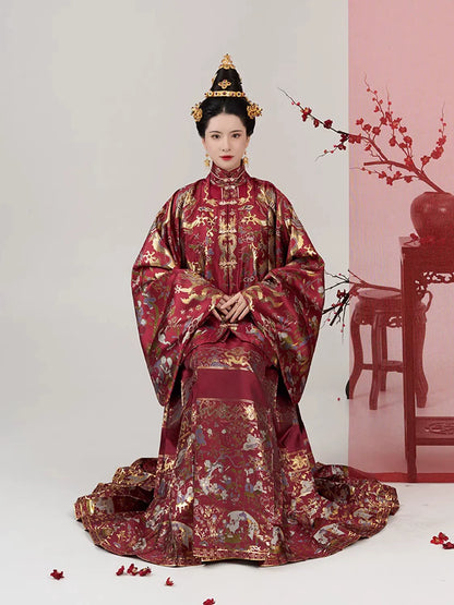 Ming Dynasty Wedding Hanfu Set & Mamian Skirt | Forever Bliss 永永其祥