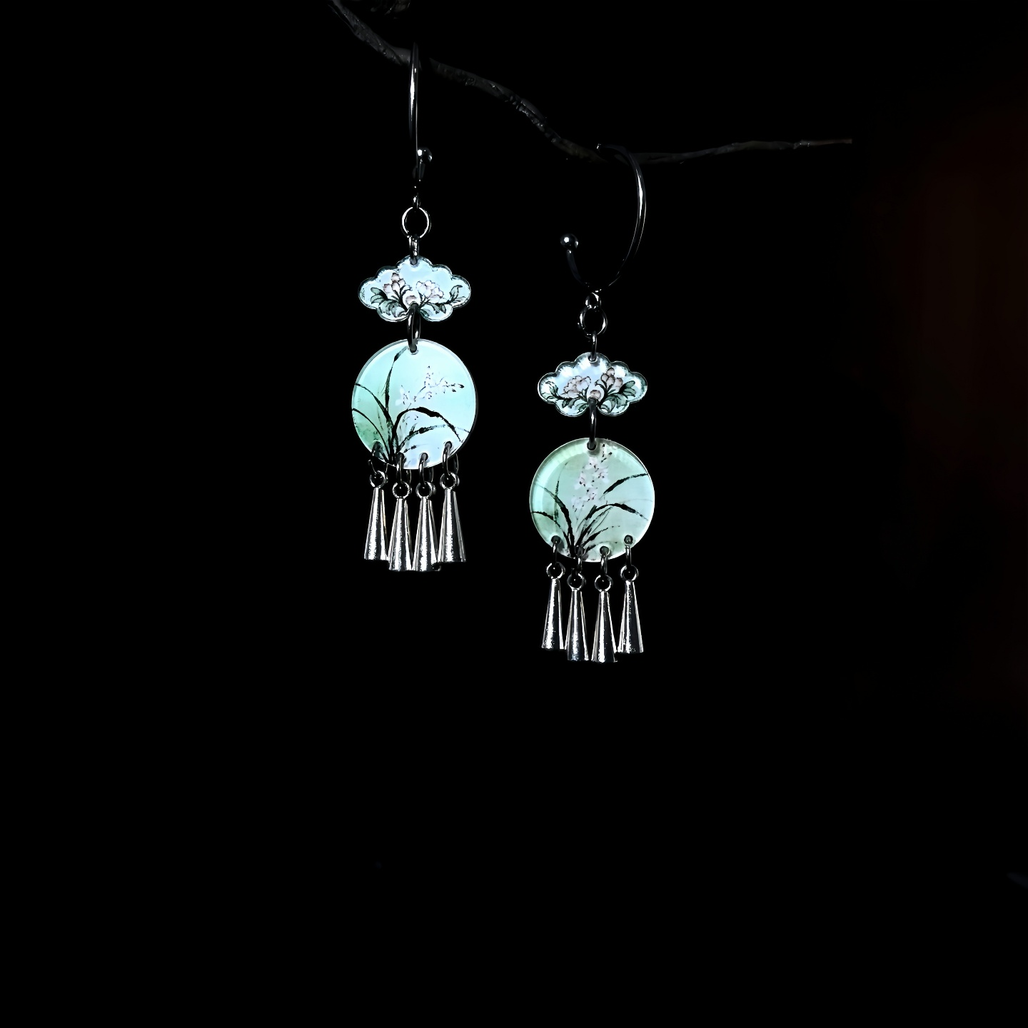 Sea of Flowers Earrings | Cheongsam Jewelry