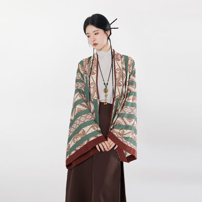 Wang Yun Shan | Modern Chinese Pleated Jacket and Wide Leg Pants Set