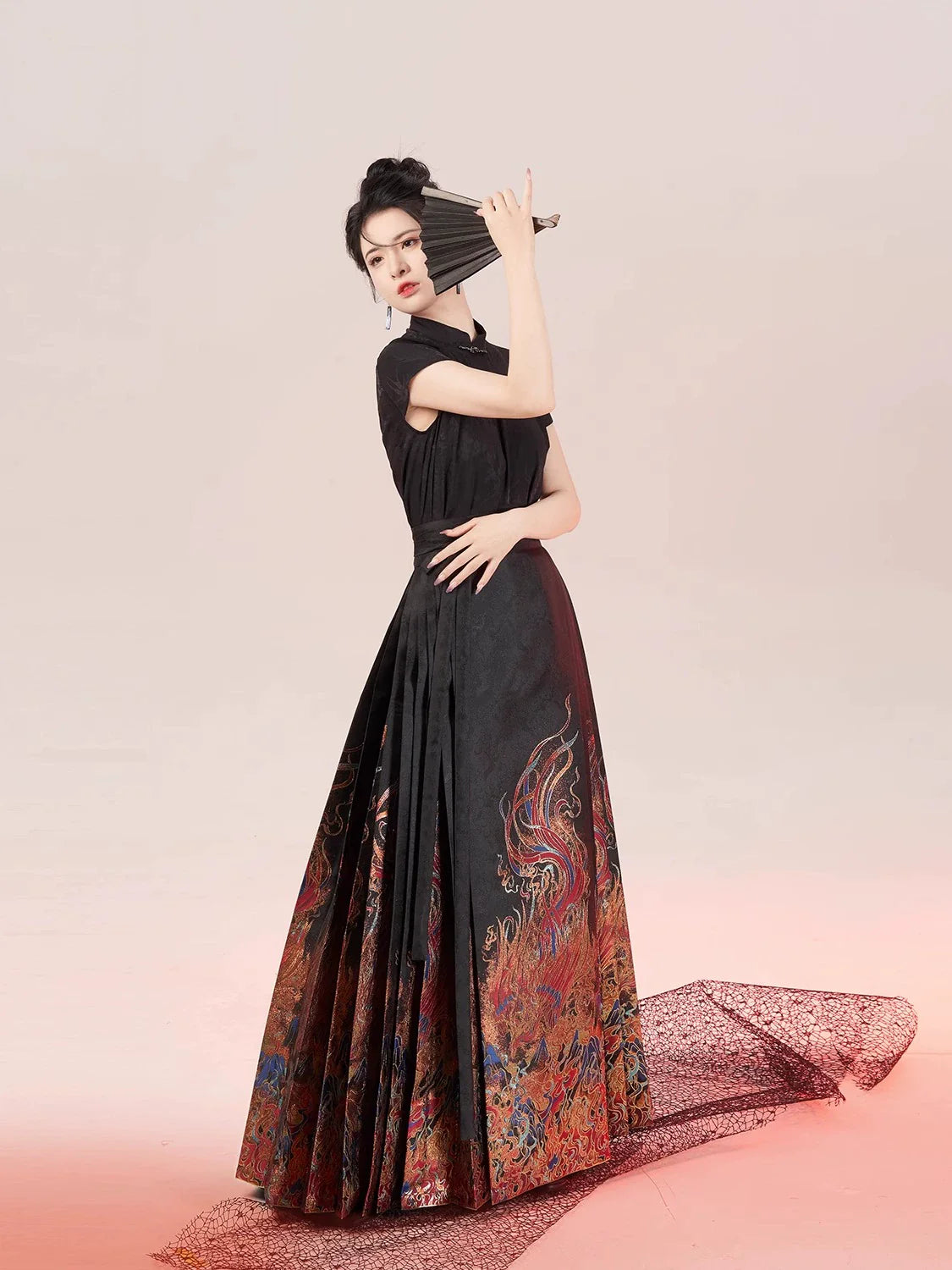 Chinese Blouse & Mamian Skirt Outfit | Ruby 赤羽