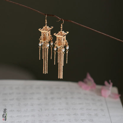Twelve Midnight Palace Antique Earrings | Hanfu Jewelry