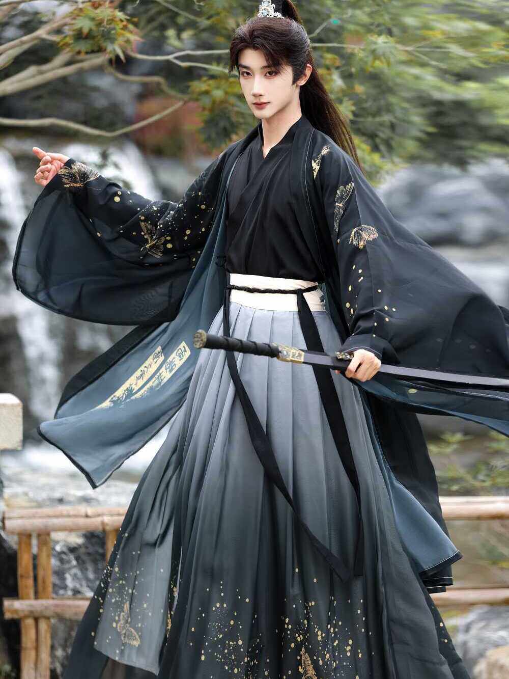 Bamboo Rhyme Xianxia Hanfu Set | Chinese Fantasy Period Drama Style