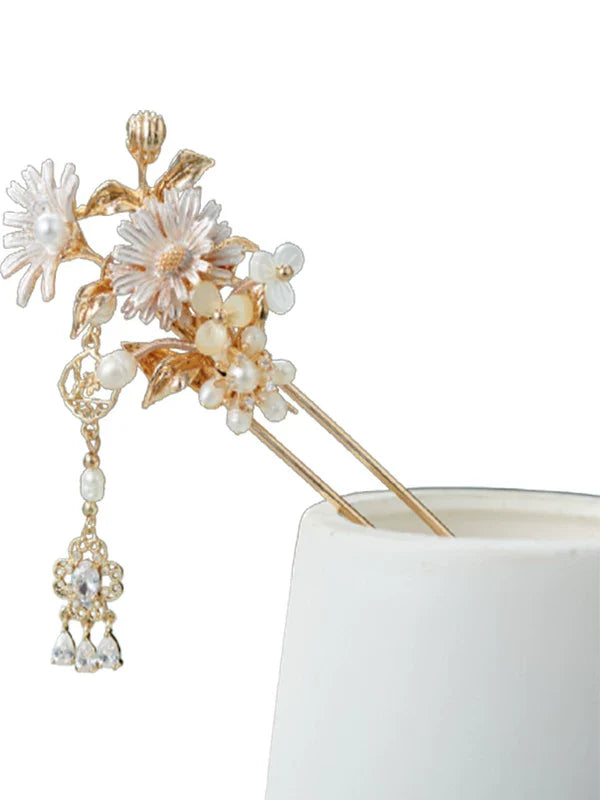 Daisy Flower Hair Stick | Ancient Chinese Hair Accessory